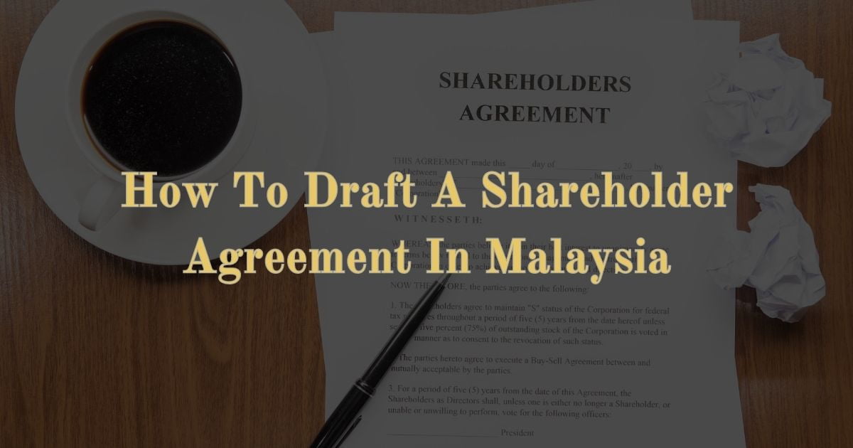Read more about the article How To Draft A Shareholder Agreement
