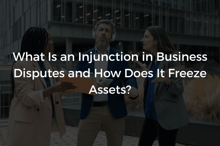 Read more about the article What Is an Injunction in Business Disputes and How Does It Freeze Assets?